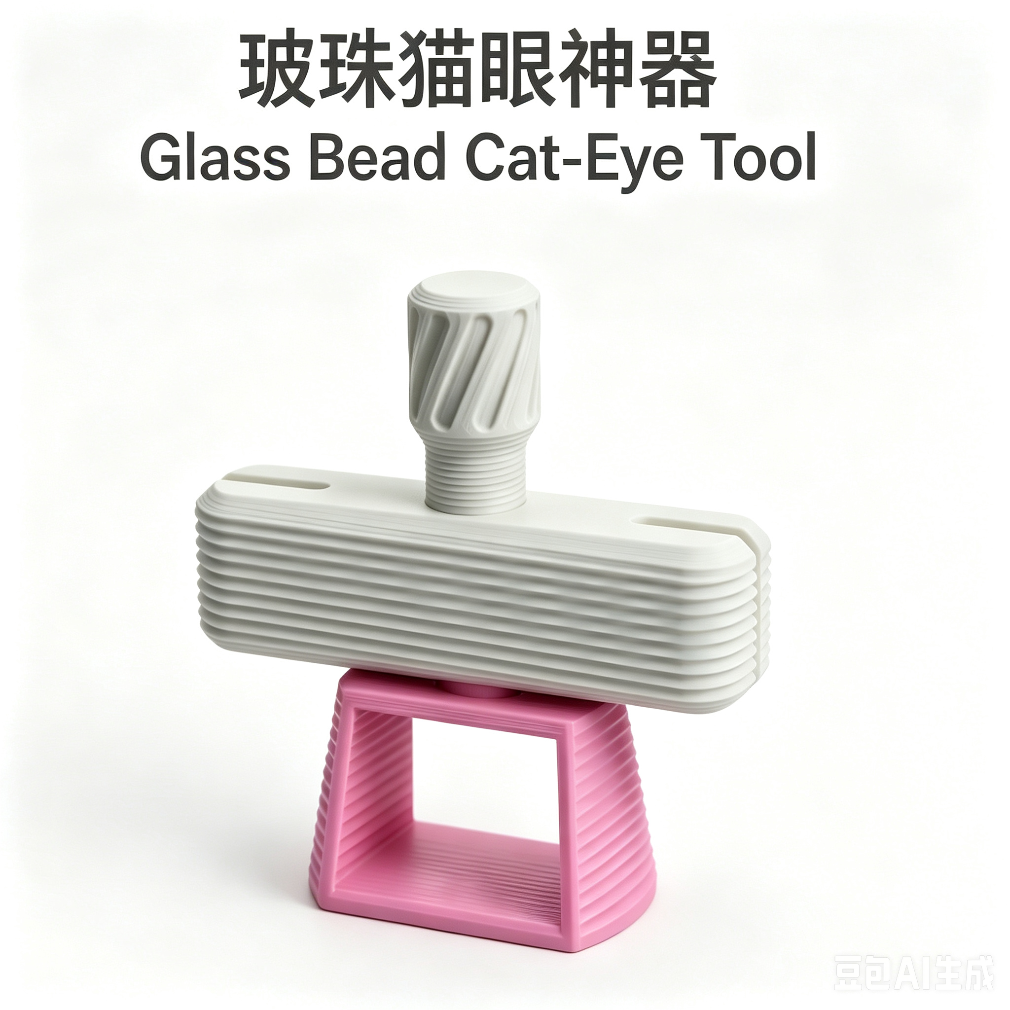 3D printed glass bead cat eye magnet holder for magnetic gel nails